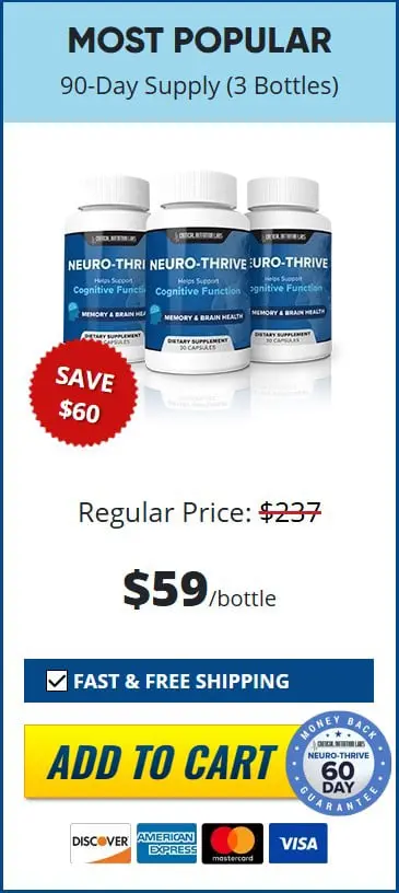 Neuro-Thrive 3 bottles buying option